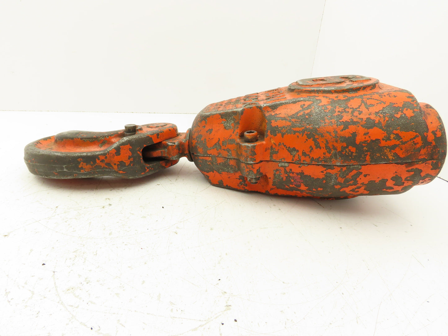 CM Lodestar XL 6 Ton Lower Hook Block Double Reeved Chain Latchlok Orange