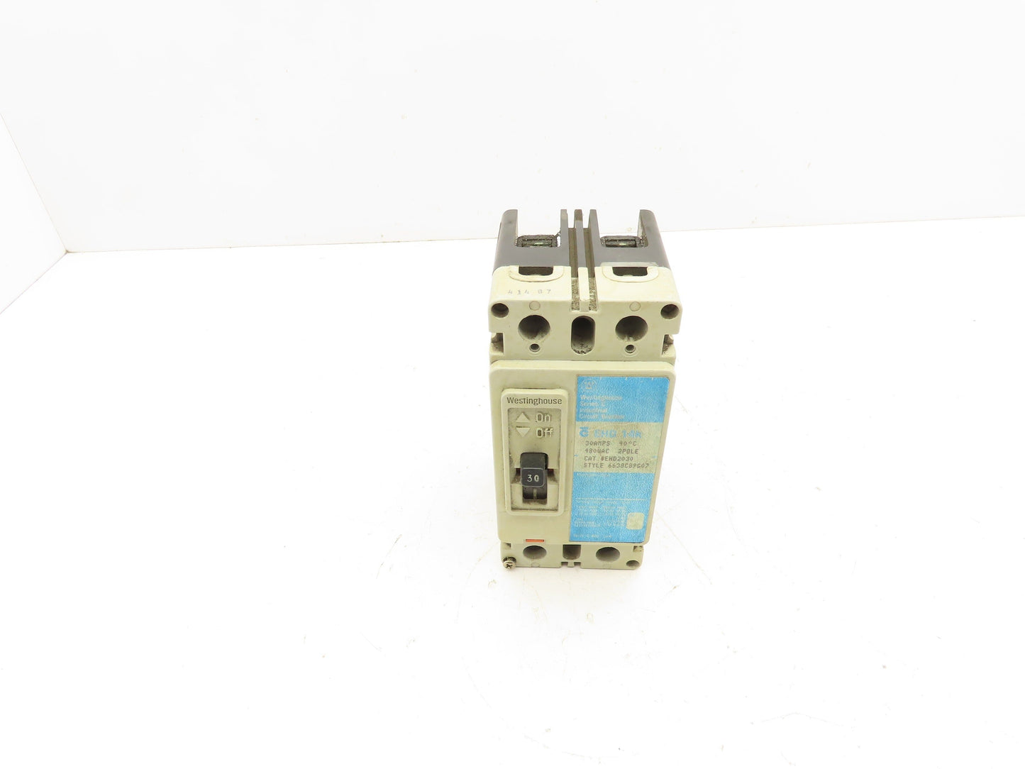 Westinghouse EHD-2P EHD 14k Industrial Circuit Breaker 30A 480V 2 Pole