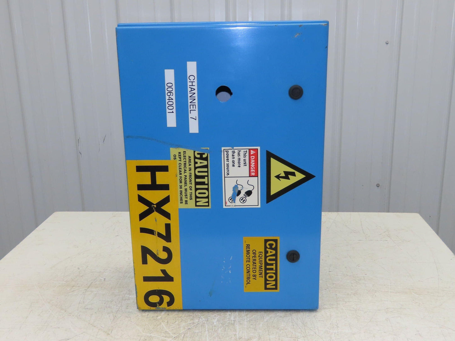 Saginaw SCE-24EL1608LP-10 Electrical Enclosure Control Panel 24x16x8" Blue