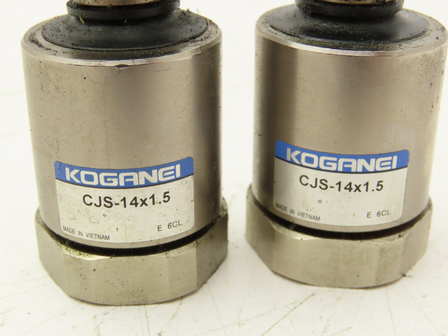 Koganei CJS-14X1.5 Short Nose Cylinder Joint M14x1.5 Thread Lot of 2