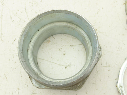 Rigid Compression Connector 3" Threadless Malleable Iron