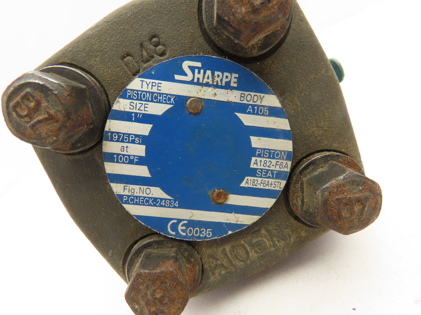 Sharpe 24834 Piston Check Valve Class 800 Steel 1" FNPT Threaded  Lot of 2