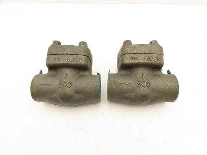 Sharpe 24834 Piston Check Valve Class 800 Steel 1" FNPT Threaded  Lot of 2
