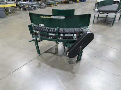 Transnorm TS1500/100 60° LH Curve 24" Belt Conveyor 210 FPM Belt Drive 460V 3PH