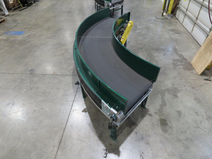 Transnorm TS1500/140 90° RH Curve 32" Belt Conveyor 420 FPM Belt Drive 460V 3PH