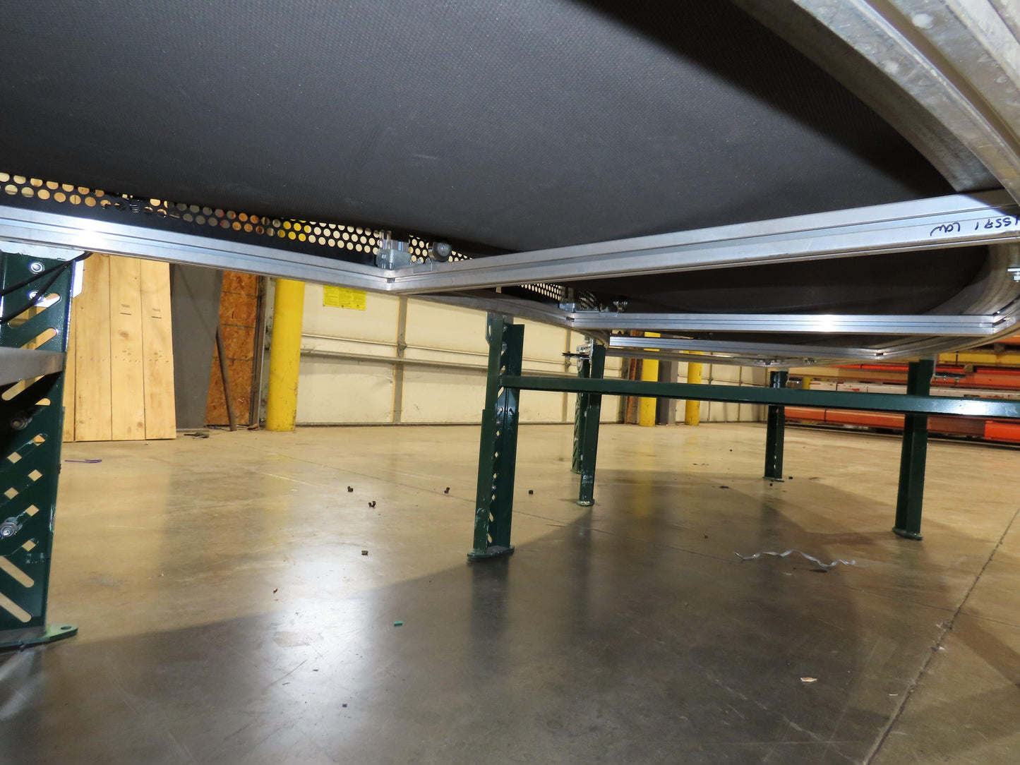 Transnorm TS1500/140 90° RH Curve 32" Belt Conveyor 420 FPM Belt Drive 460V 3PH