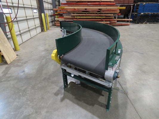 Transnorm TS1500/140 90° RH Curve 32" Belt Conveyor 420 FPM Belt Drive 460V 3PH