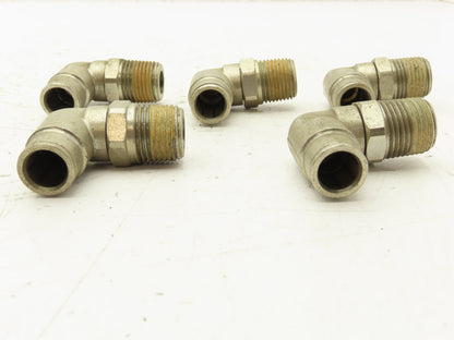 Norgren 124470748 Pneufit Swivel Male Elbow 1/2" OD Tube 1/2" MNPT Lot of 5