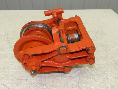 Cleveland Tramrail Underhung Bridge Crane End Truck ES Idler Head WA 5" Wheels