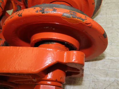 Cleveland Tramrail Underhung Bridge Crane End Truck ES Idler Head WA 5" Wheels