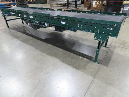 Dematic Rapistan 31"x 14' Slider Bed Conveyor 24" Belt 420fpm Belt Drive 460V