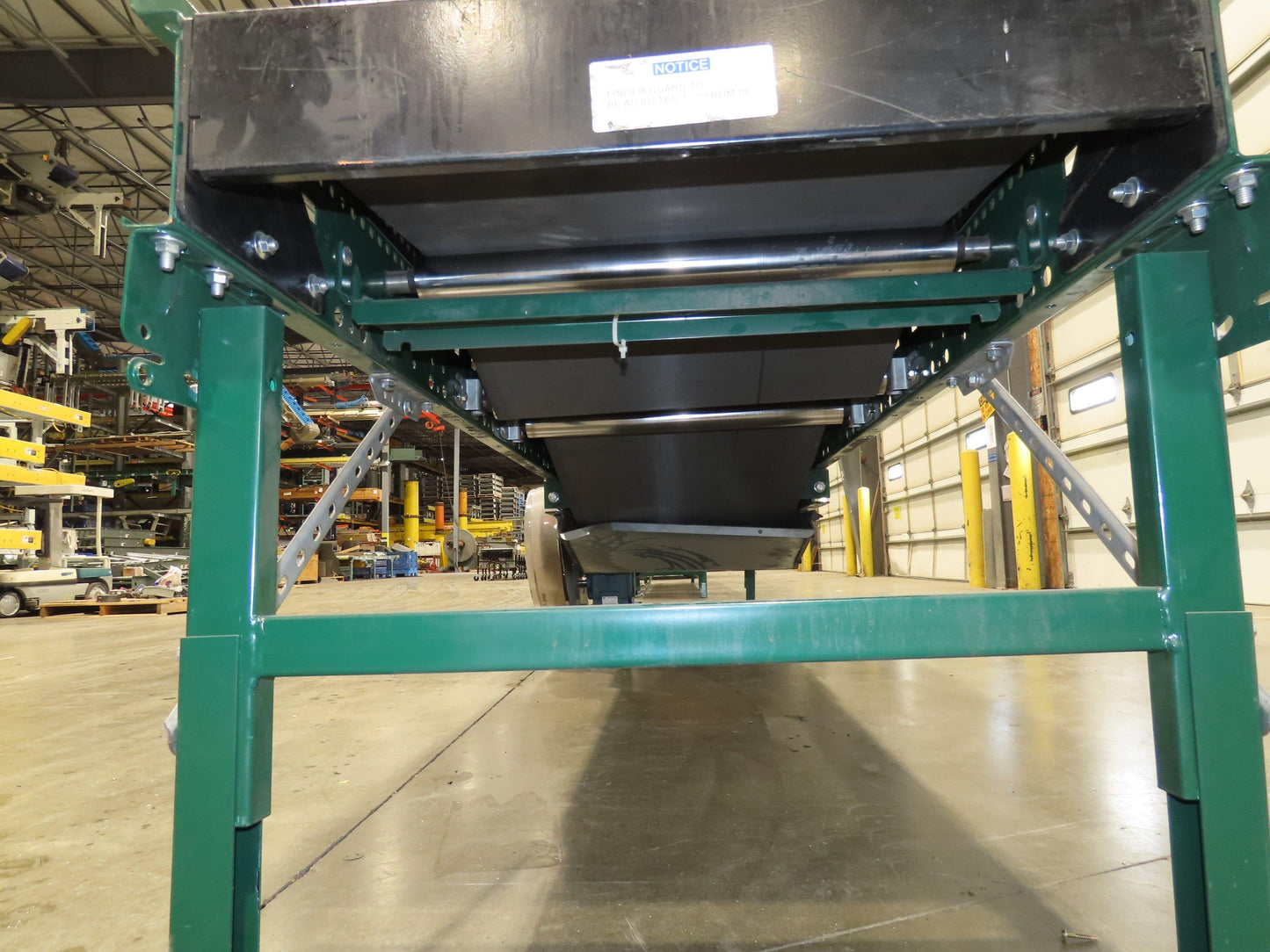 Dematic Rapistan 31"x 14' Slider Bed Conveyor 24" Belt 420fpm Belt Drive 460V