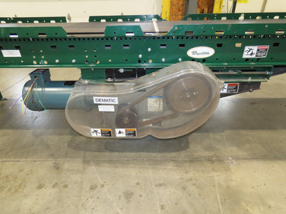 Dematic Rapistan 31"x 14' Slider Bed Conveyor 24" Belt 420fpm Belt Drive 460V
