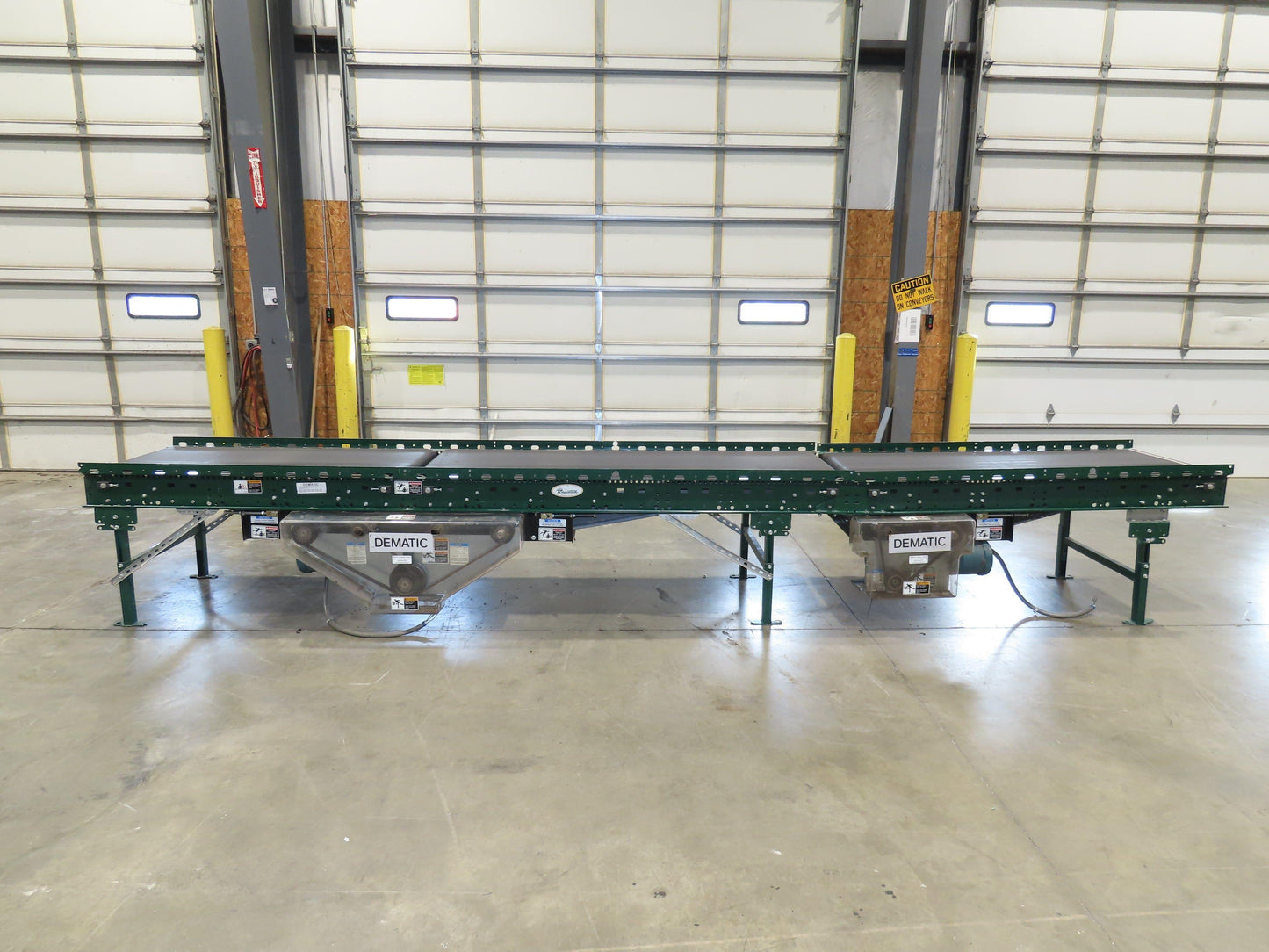 Dematic Rapistan 31"x 18' Gapper Conveyor 26" Belt 3-Speed 235-335fpm Belt Drive