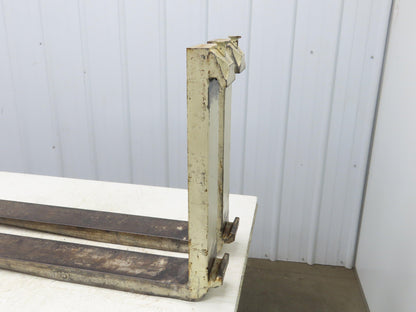 Kenhar K31220 5x42" Class 3 White Steel Forklift Forks Tines 20" Carriage 1-Pair