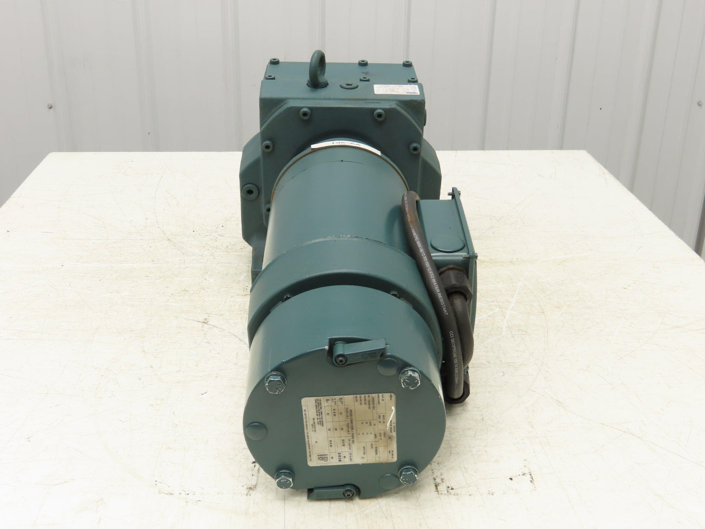 Baldor VEBM3558T-D Inline Gearmotor w/Brake 2Hp 460V 145TC Quantis 42:1 Reducer