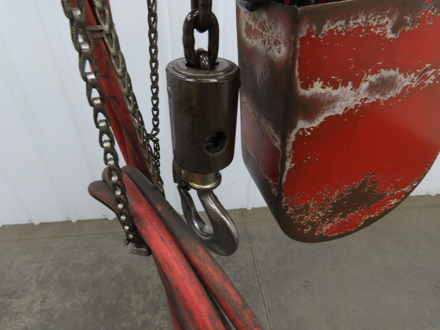 Chicago Pneumatic 1/4 Ton 500Lb Power Vane Air Chain Hoist 14' 8" Lift Pendant