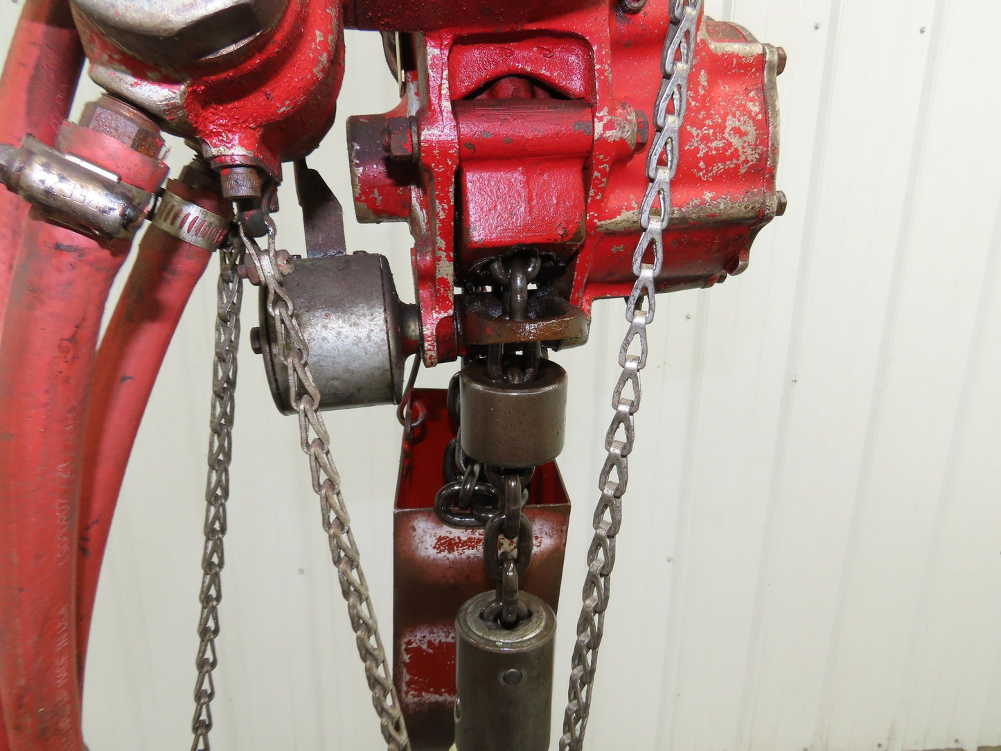 Chicago Pneumatic 1/4 Ton 500Lb Power Vane Air Chain Hoist 14' 8" Lift Pendant