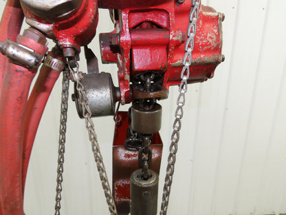 Chicago Pneumatic 1/4 Ton 500Lb Power Vane Air Chain Hoist 14' 8" Lift Pendant