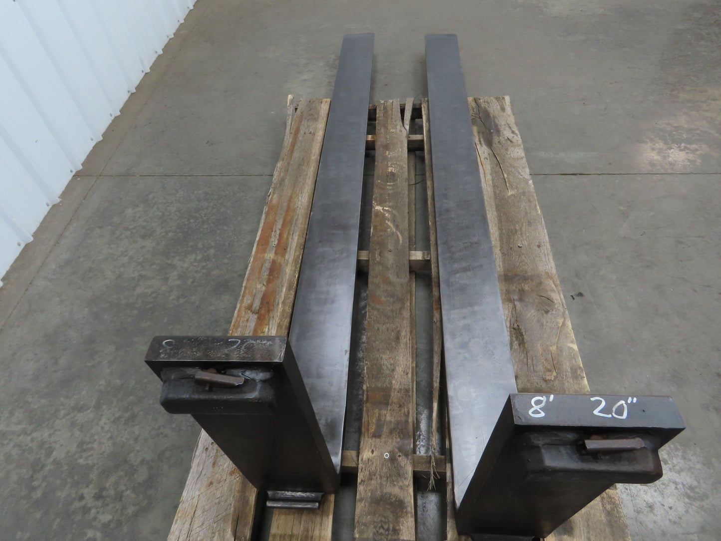 7x96" Class 3 Steel Forklift Lumber Forks Tines 20" Carriage 1-Pair