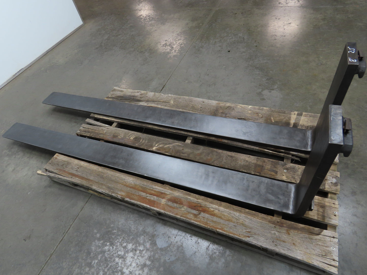 7x96" Class 3 Steel Forklift Lumber Forks Tines 20" Carriage 1-Pair
