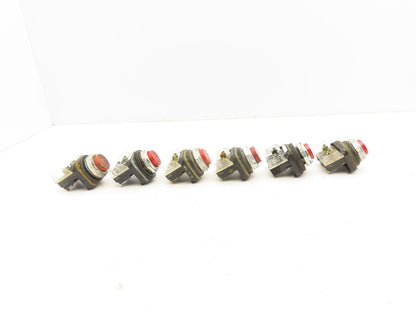 Allen Bradley 800T-B Series T Red Pushbutton 30mm Lot of 6