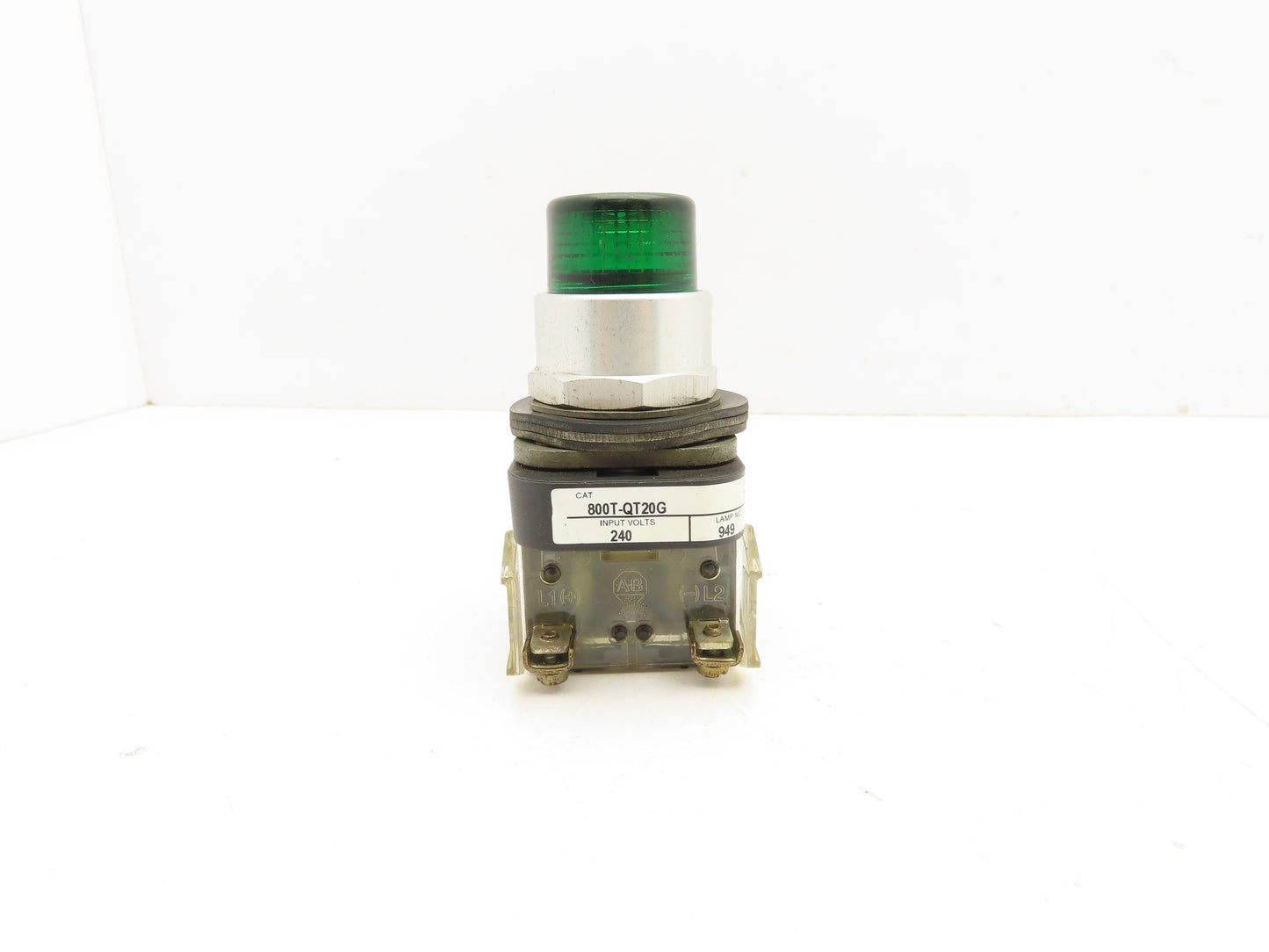 Allen Bradley 800T-QT20G Green Illuminated Pushbutton 30mm