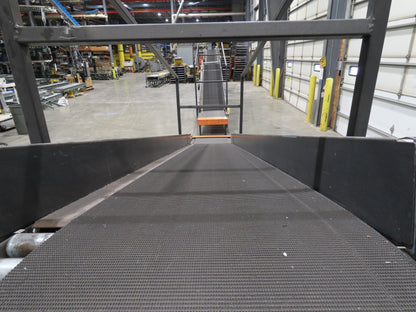 Alvey 28"x 17' Slider Bed 24" Belt Incline Conveyor Variable Speed Drive 460V