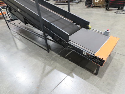 Alvey 28"x 17' Slider Bed 24" Belt Incline Conveyor Variable Speed Drive 460V