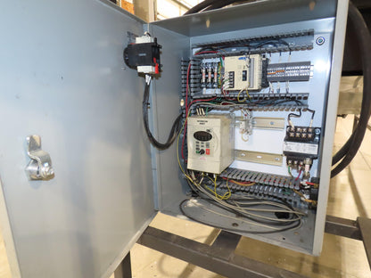 Alvey 28"x 17' Slider Bed 24" Belt Incline Conveyor Variable Speed Drive 460V