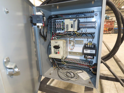 Alvey 28"x 17' Slider Bed 24" Belt Incline Conveyor Variable Speed Drive 460V