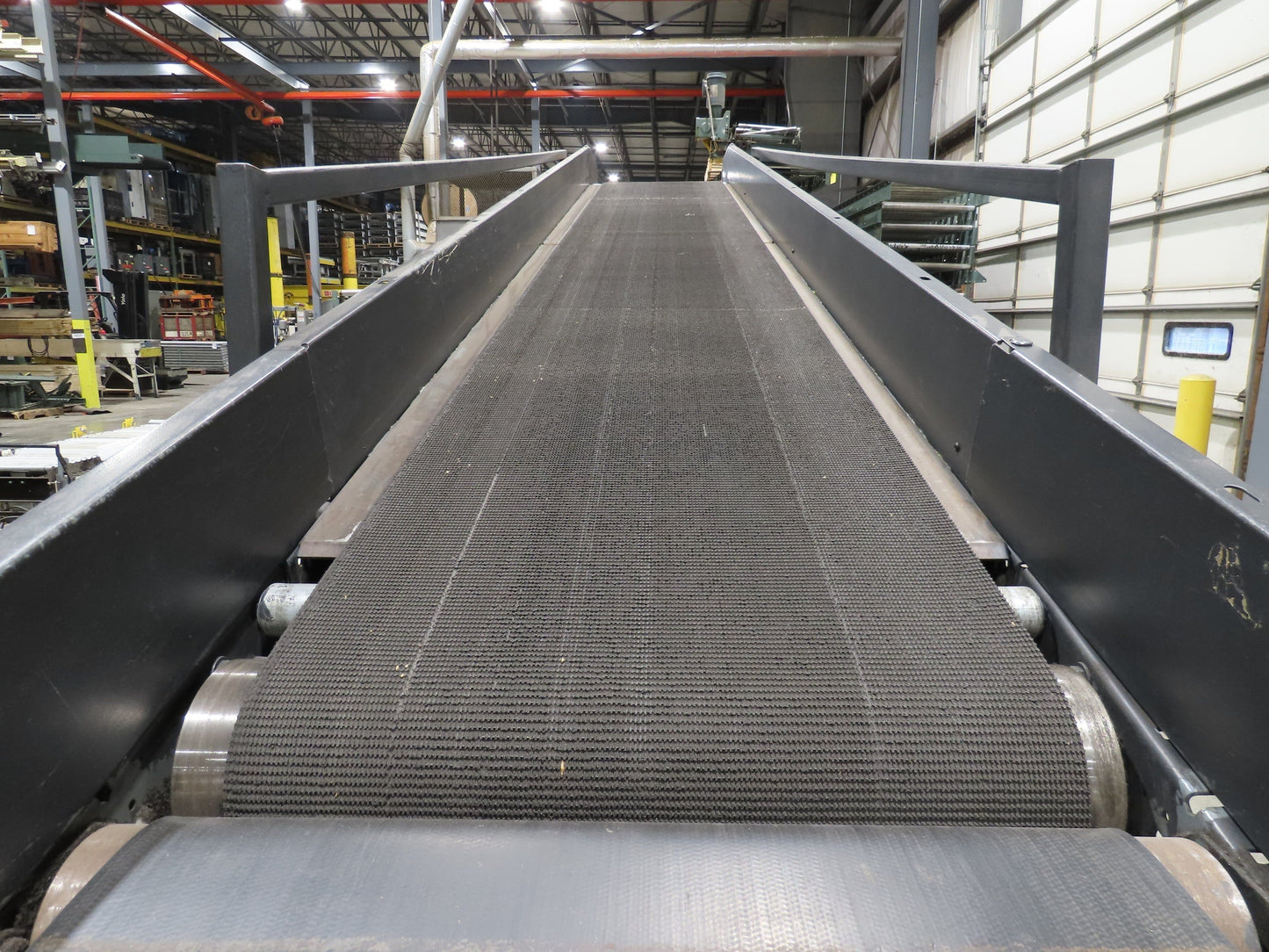 Alvey 28"x 17' Slider Bed 24" Belt Incline Conveyor Variable Speed Drive 460V