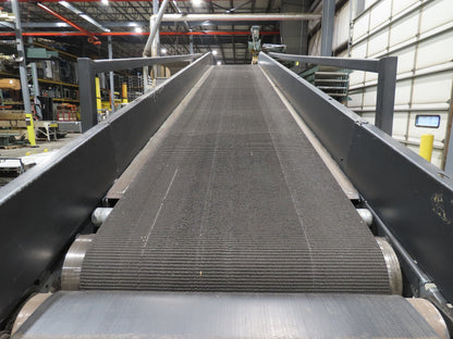 Alvey 28"x 17' Slider Bed 24" Belt Incline Conveyor Variable Speed Drive 460V