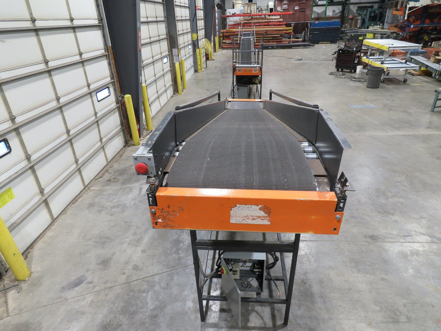 Alvey 28"x 17' Slider Bed 24" Belt Incline Conveyor Variable Speed Drive 460V