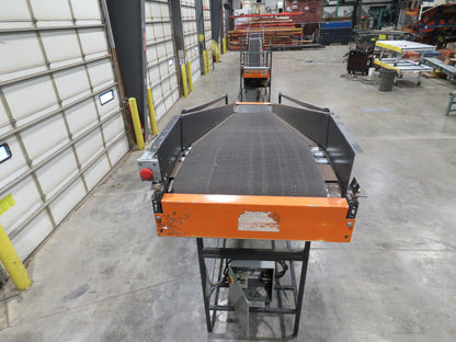 Alvey 28"x 17' Slider Bed 24" Belt Incline Conveyor Variable Speed Drive 460V