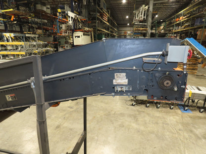 Alvey 28"x 17' Slider Bed 24" Belt Incline Conveyor Variable Speed Drive 460V