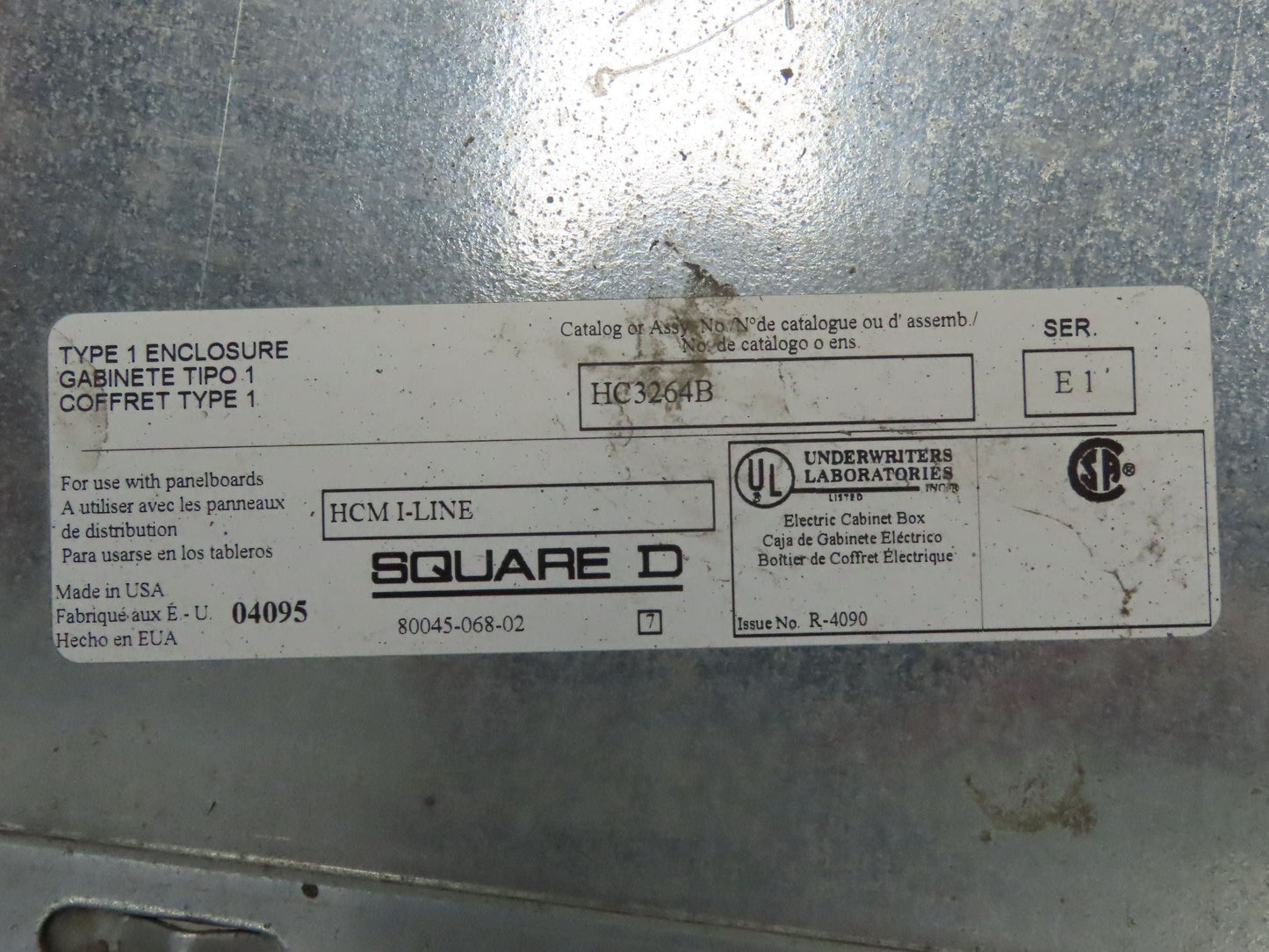 Square D HCM I-Line Panelboard Breaker Box 600 Amp 600V 30 Space Main Lug
