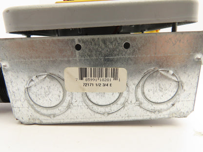 Siemens 3LD2203-OTK53 Rotary Disconnect Switch 2-Gang Steel Outlet Box Lot of 4