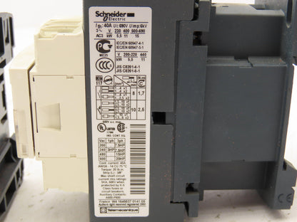 Schneider Electric LC1D25 Contactor 3 Pole 120V Coil Lot of 3