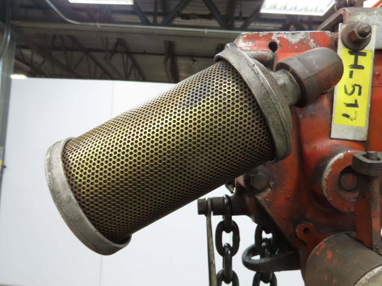 Chicago Pneumatic 1/2 Ton 1000Lb Power Vane Air Chain Hoist 10' 8" Lift Pendant