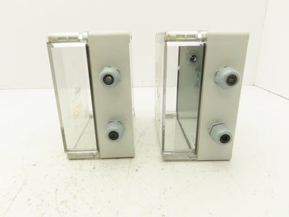 Hoffman 181810PCECC Polycarbonate Terminal Box 168.5x92mm Clear Cover Lot of 2