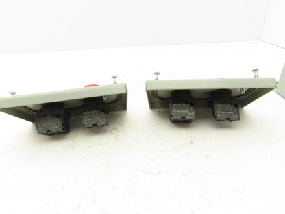 SCE-2PBI Pushbutton Control Station Enclosure Start/Stop 2-Button Box Lot of 2