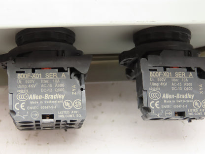 SCE-2PBI Pushbutton Control Station Enclosure Start/Stop 2-Button Box Lot of 2