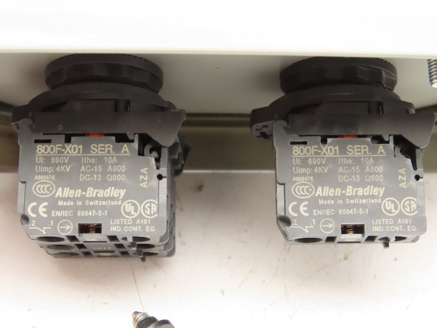 SCE-2PBI Pushbutton Control Station Enclosure Start/Stop 2-Button Box Lot of 2