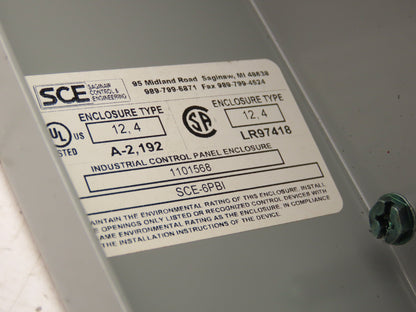 SCE-6PBI Pushbutton Control Station Enclosure Start/Stop/Reset 6-Button Box