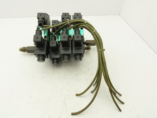 Kayaba DSGS-ACB-02-D24-D-1 Directional Solenoid Valve 4-Station Manifold 24VDC