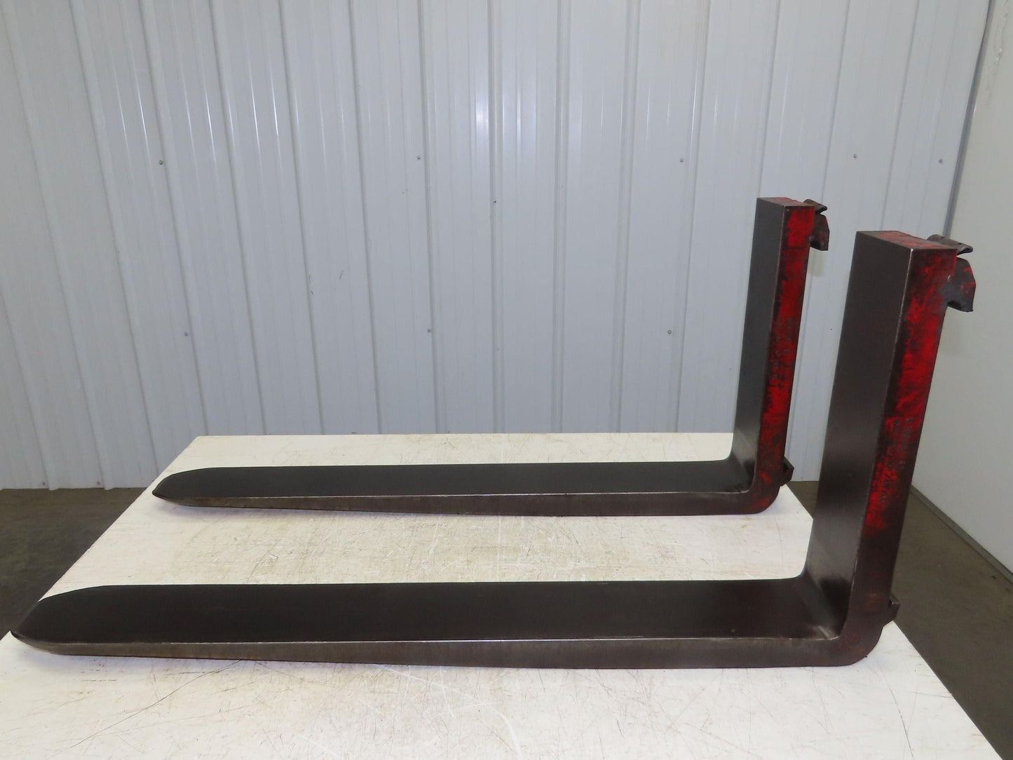 Kenhar K-S82 4x42" Class 2 Steel Forklift Forks Tines 16" Carriage 1-Pair