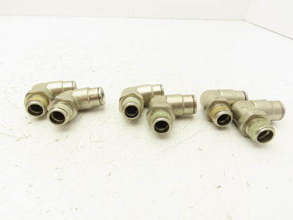 Norgren 101471238 Pneufit Swivel Male Elbow 12mm OD Tube 3/8" BSPT Lot of 6