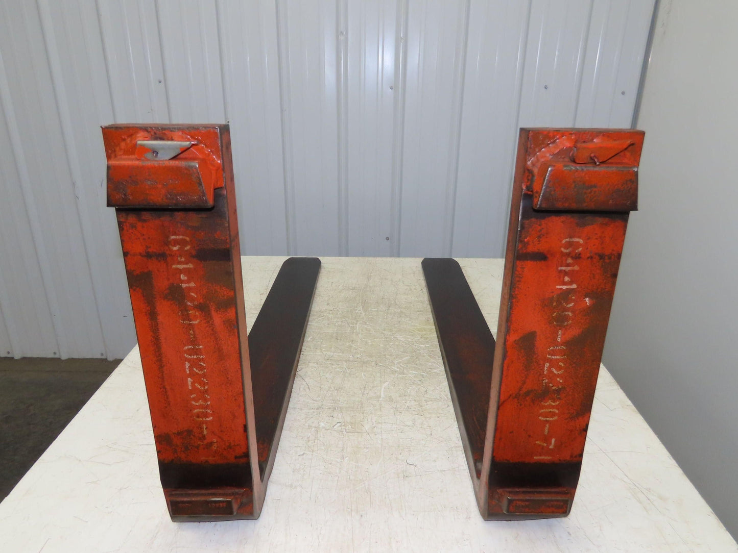 Cascade 4x42" Class 2 Steel Forklift Forks Tines 16" Carriage 1-Pair