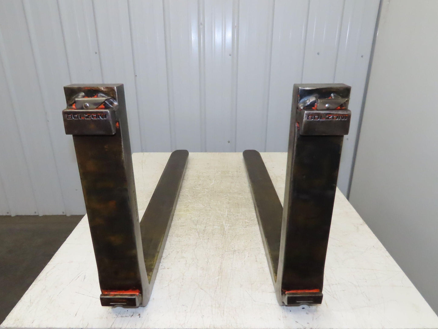Bolzoni 4x42" Class 2 Steel Forklift Forks Tines 16" Carriage 1-Pair